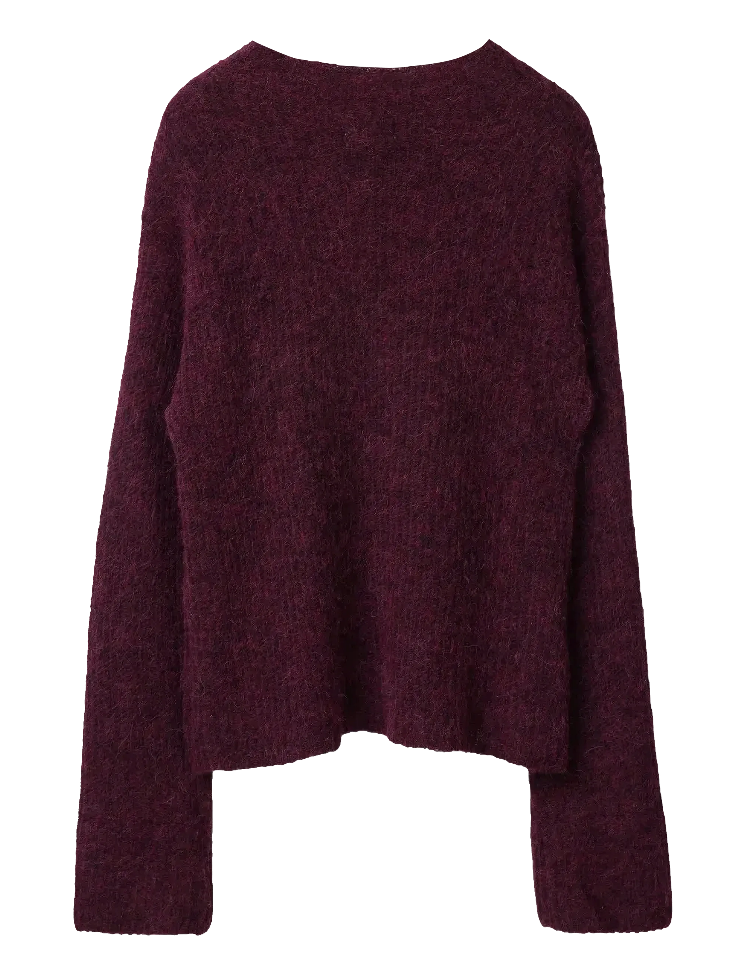 Lexington Clothing - Alpaca Blend Mock Neck Sweater - stickade tröjor - burgundy - 1