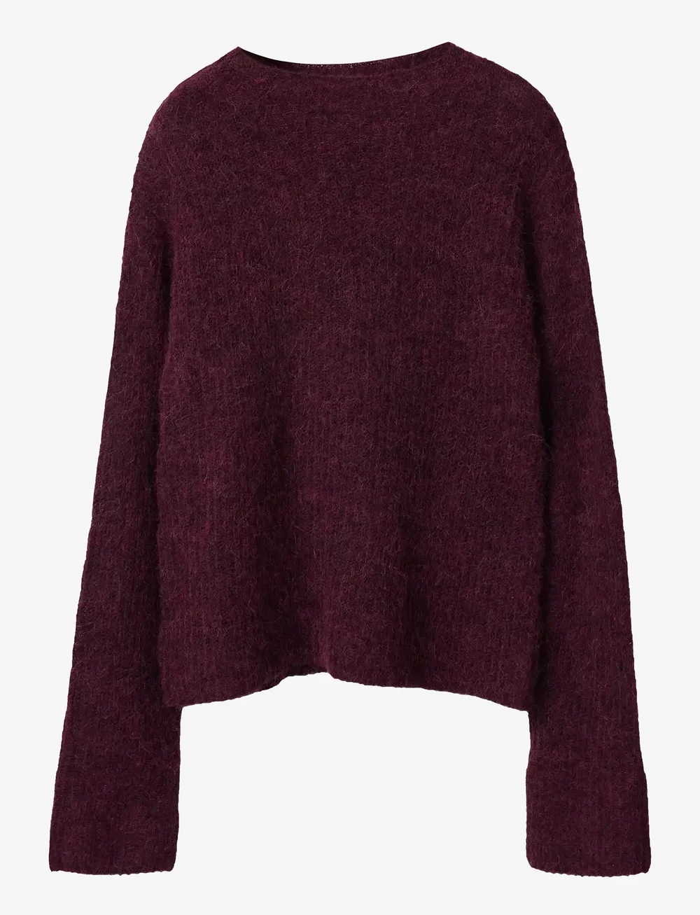 Lexington Clothing - Alpaca Blend Mock Neck Sweater - striktrøjer - burgundy - 2