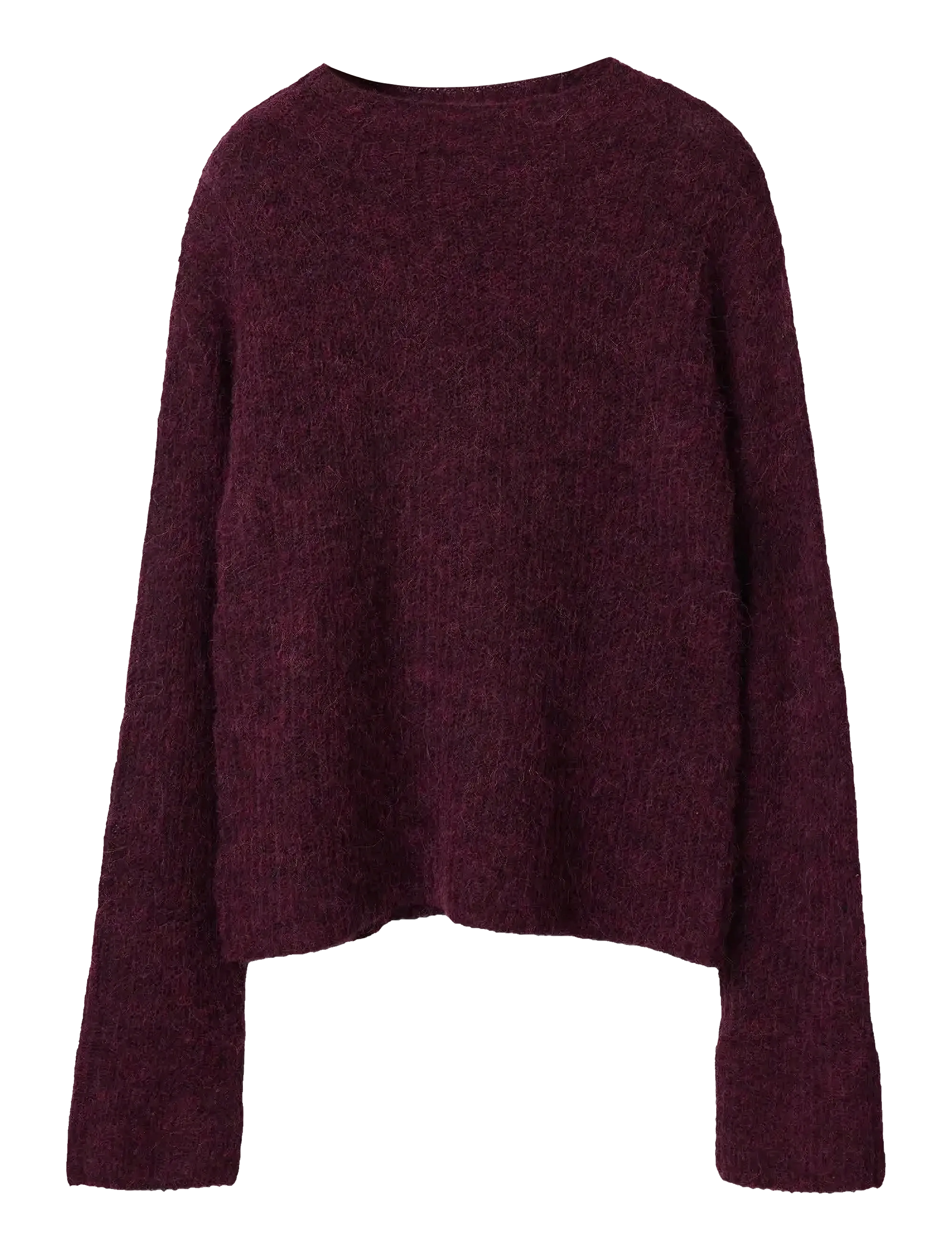 Lexington Clothing - Alpaca Blend Mock Neck Sweater - stickade tröjor - burgundy - 2