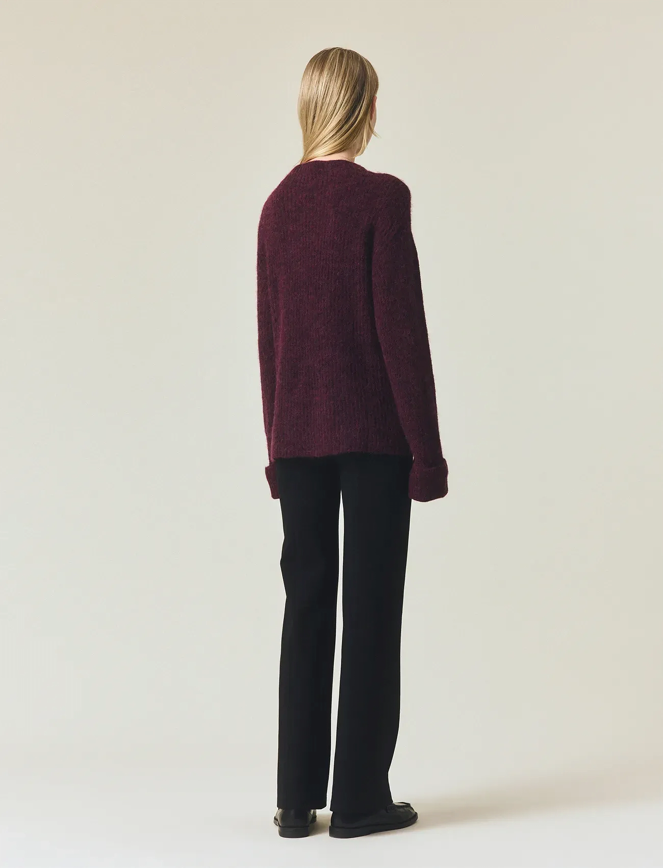 Alpaca Blend Mock Neck Sweater 2