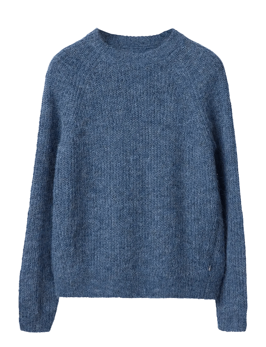 Lexington Clothing - Alpaca Blend Raglan Sweater - sviitrid - blue - 1