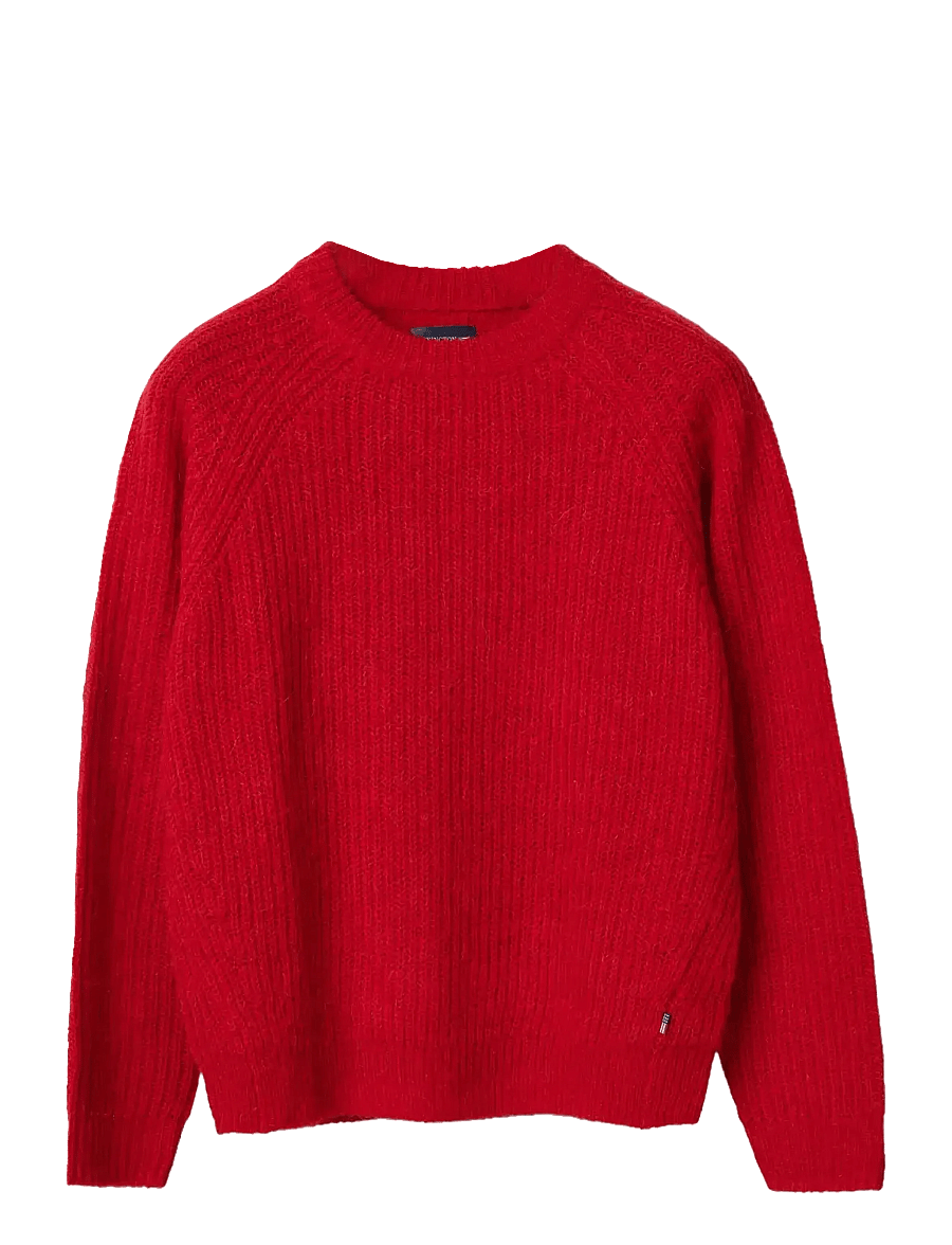 Lexington Clothing - Alpaca Blend Raglan Sweater - pullover - red - 1