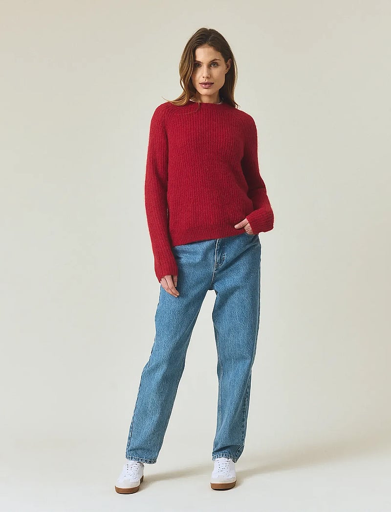 Lexington Clothing - Alpaca Blend Raglan Sweater - pullover - red - 0