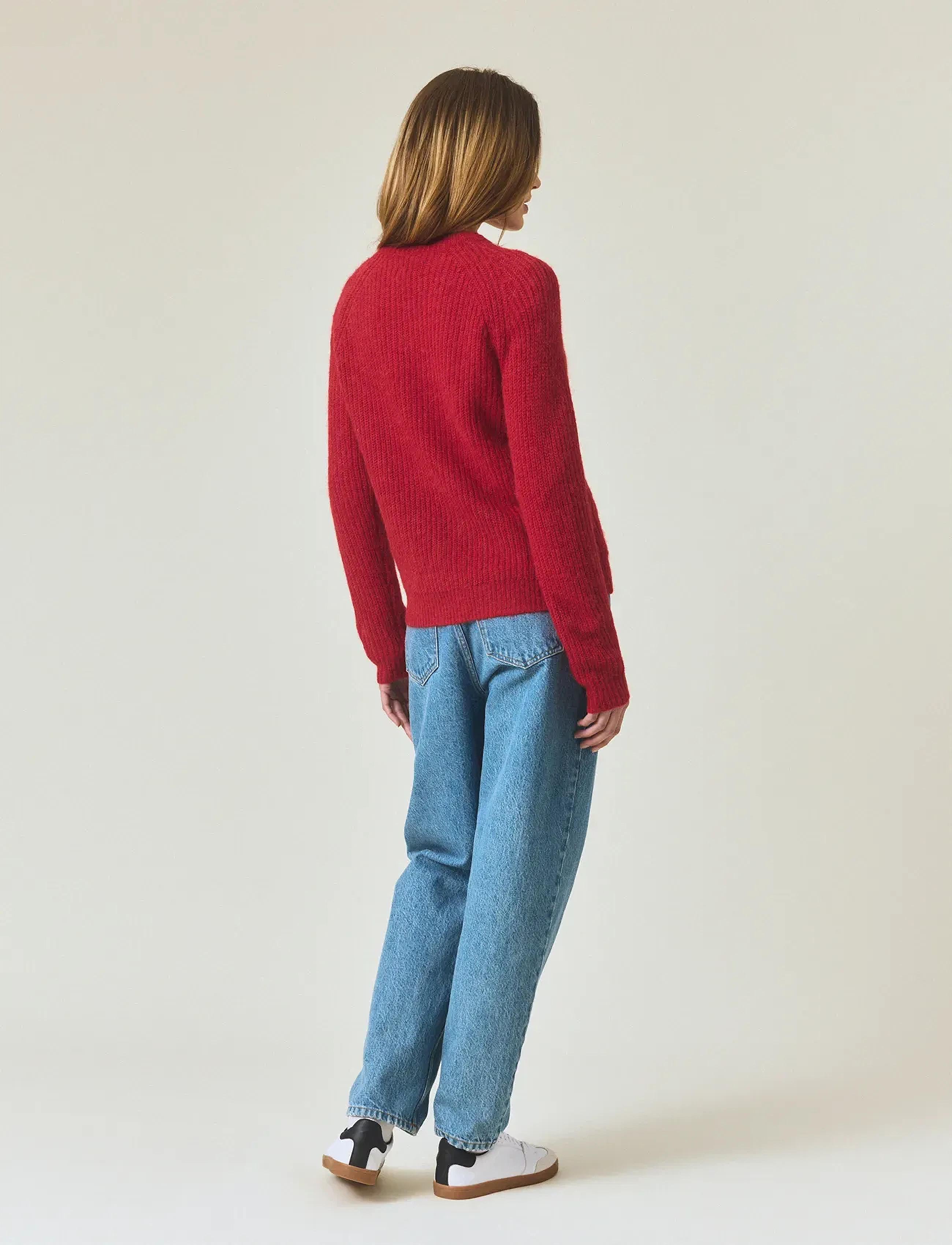 Lexington Clothing - Alpaca Blend Raglan Sweater - pullover - red - 3
