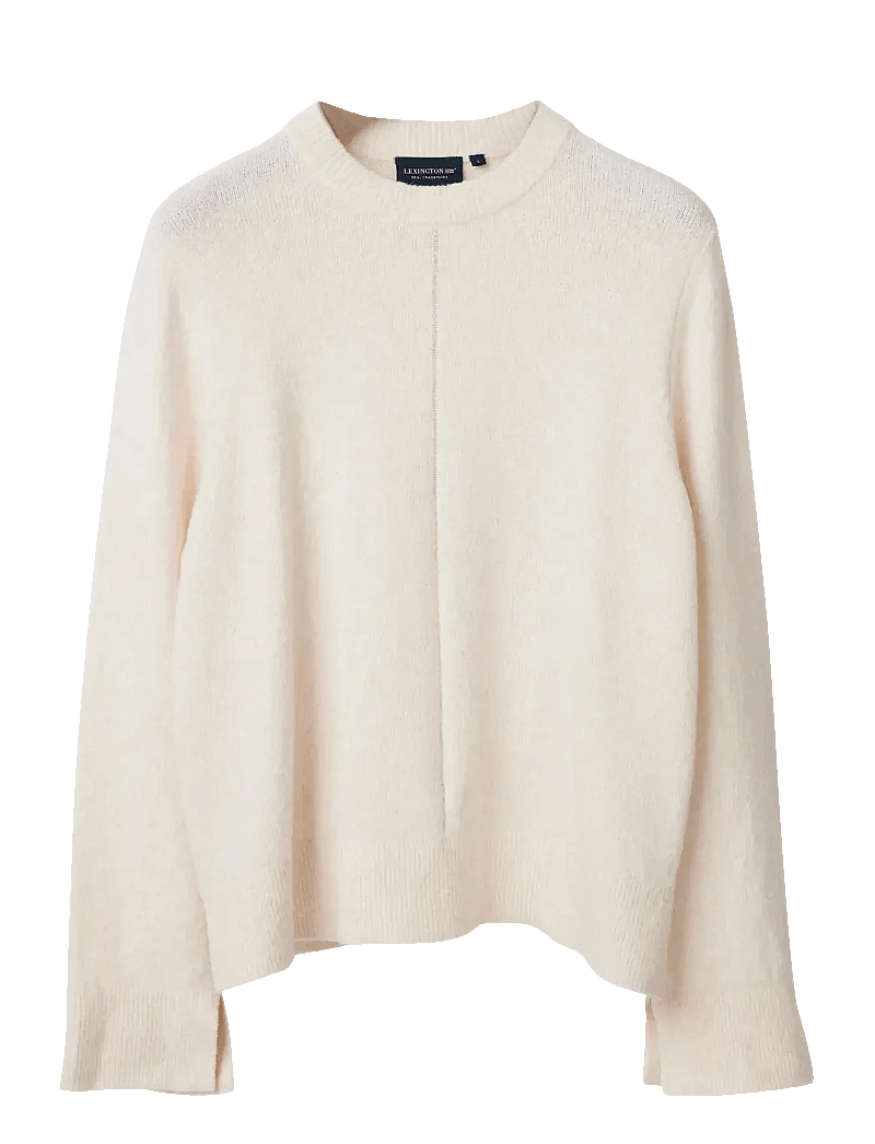 Lexington Clothing - Soft Knitted Sweater - striktrøjer - offwhite melange - 1