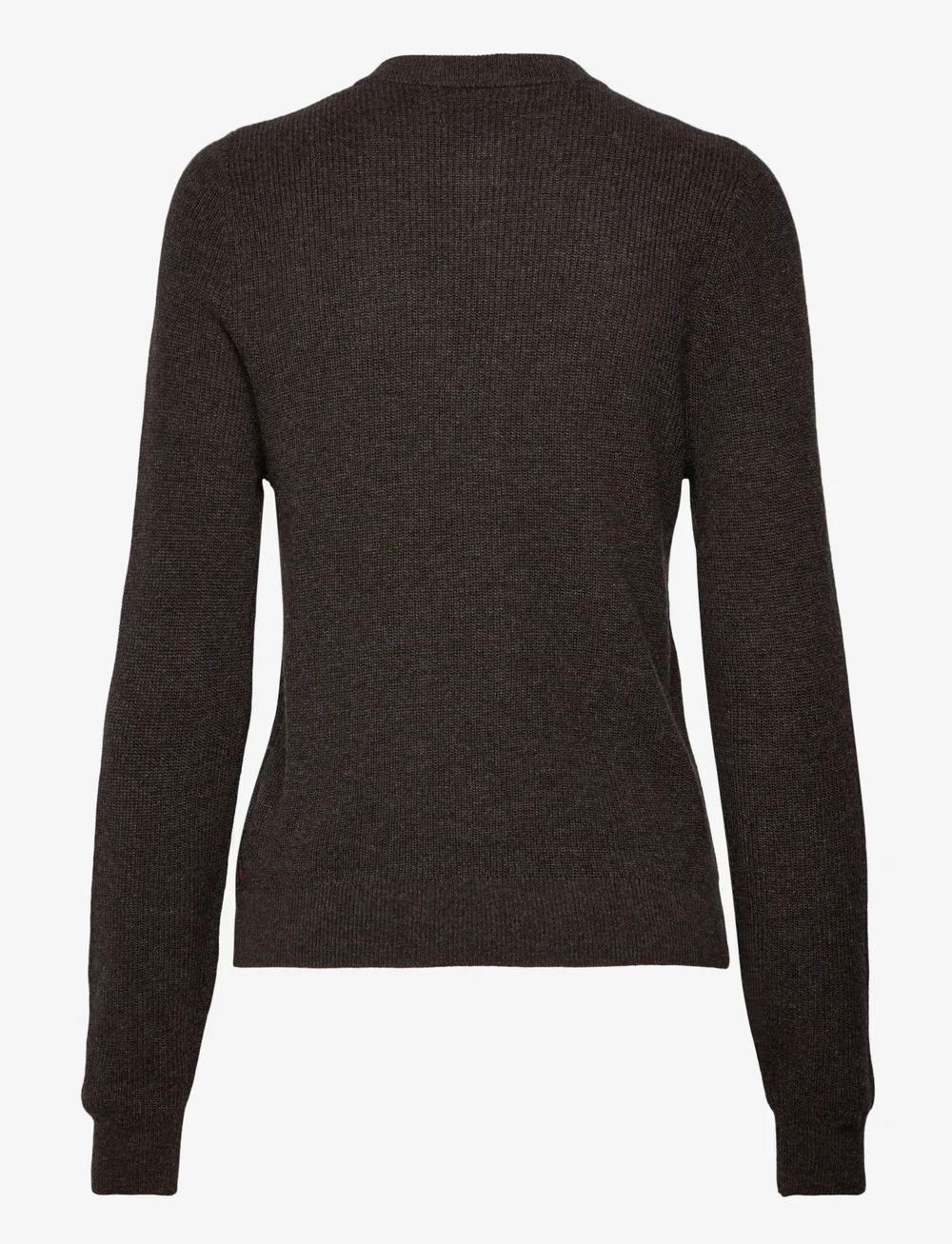 Lexington Clothing - Cashmere Blend Knitted Cardigan - cardigans - dark brown melange - 2