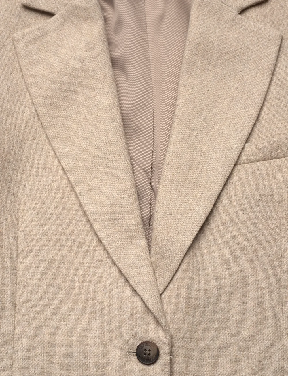 Lexington Clothing - Classic Straight Fit Wool Blend Blazer - einreihige blazer - beige melange - 5