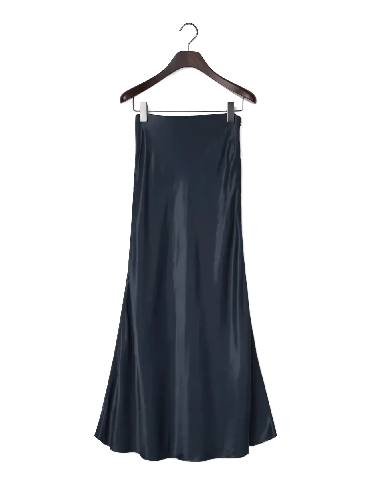 Lexington Clothing Maxi Satin Skirt, M, Blue, Nederdele > Maxi Nederdele, Dame