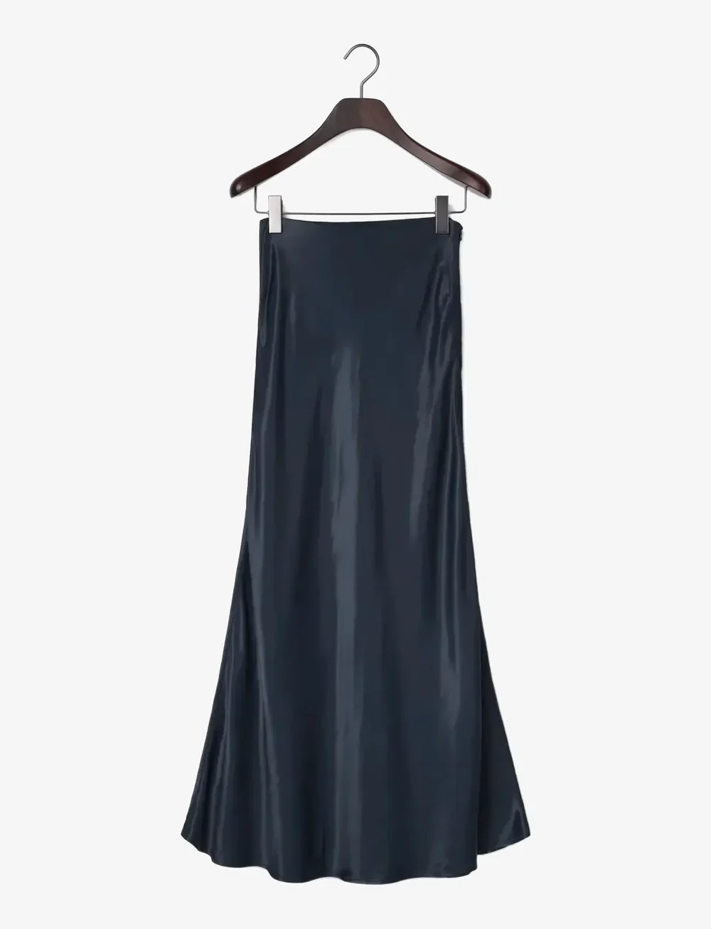 Lexington Clothing - Maxi Satin Skirt - satinkjolar - navy - 0
