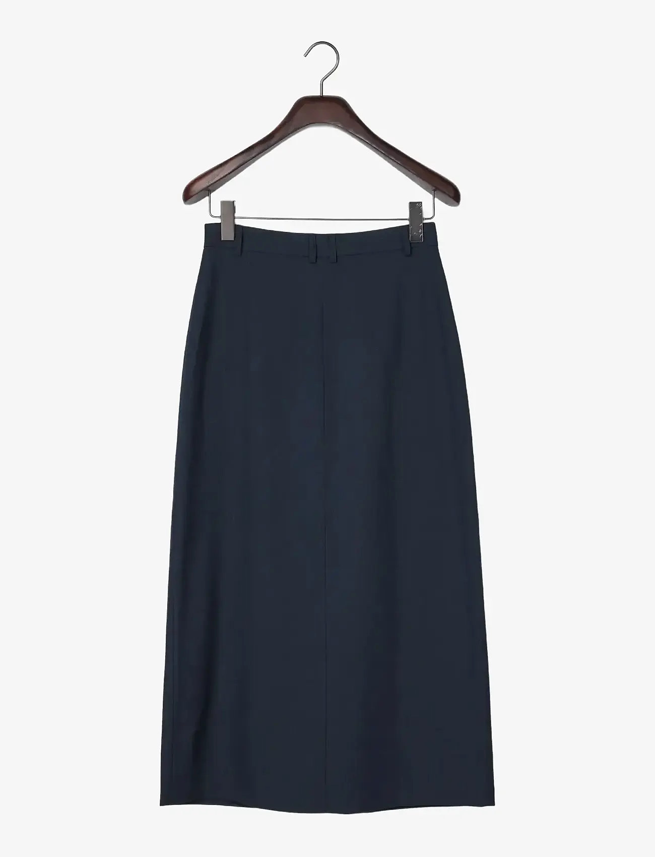 Lexington Clothing - Pinstripe Midi Skirt - midi kjolar - dark blue/brown stripe - 2