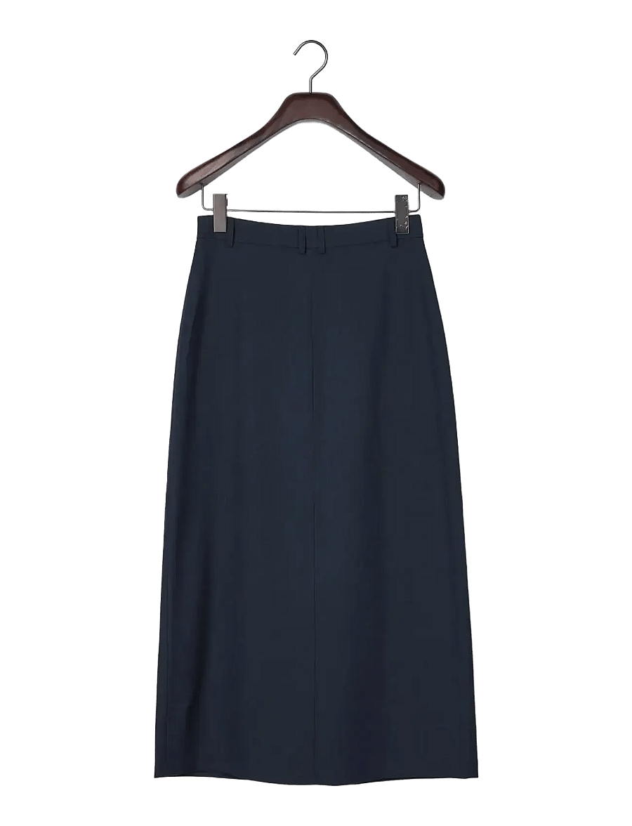 Lexington Clothing - Pinstripe Midi Skirt - midi skjørt - dark blue/brown stripe - 2