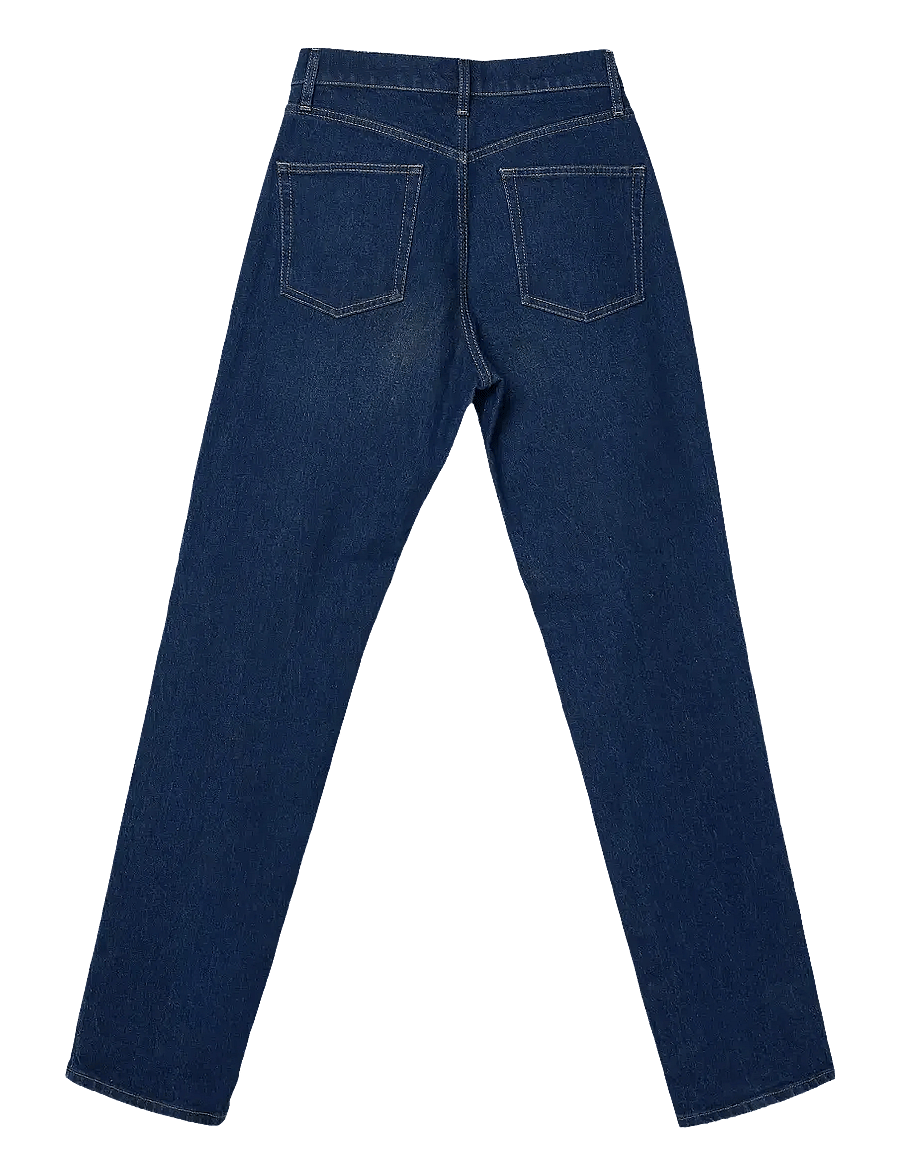 Lexington Clothing - Classic Mid-Waist Straight-Leg Jeans - jeans droites - dark blue denim - 2