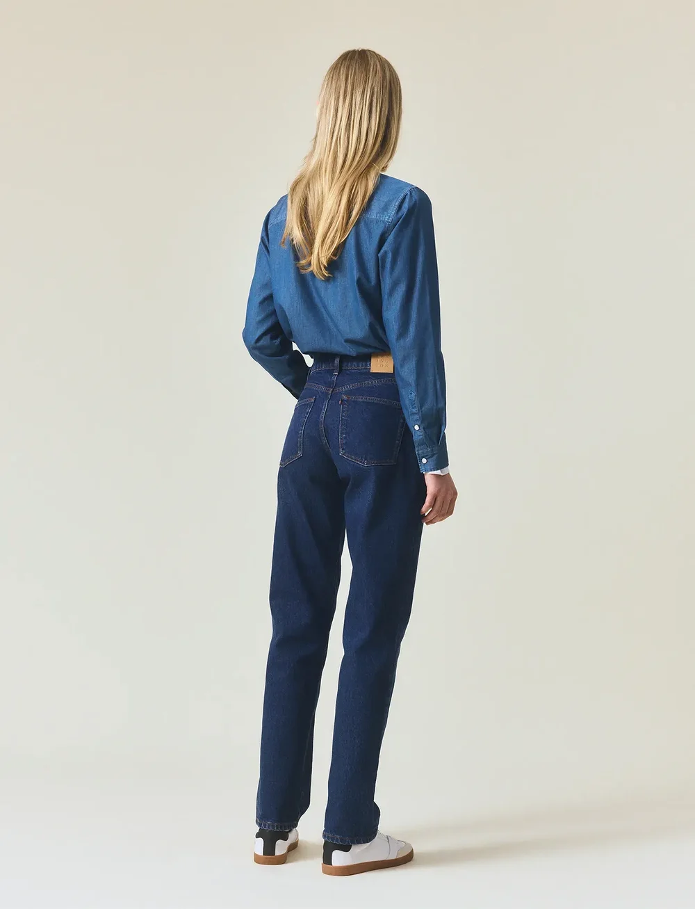 Lexington Clothing - Classic Mid-Waist Straight-Leg Jeans - straight jeans - dark blue denim - 3