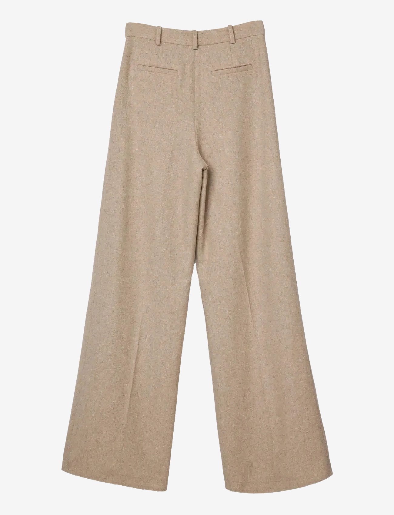 Lexington Clothing - Tailored Wool Blend Wide Pants - habitbukser - beige melange - 2