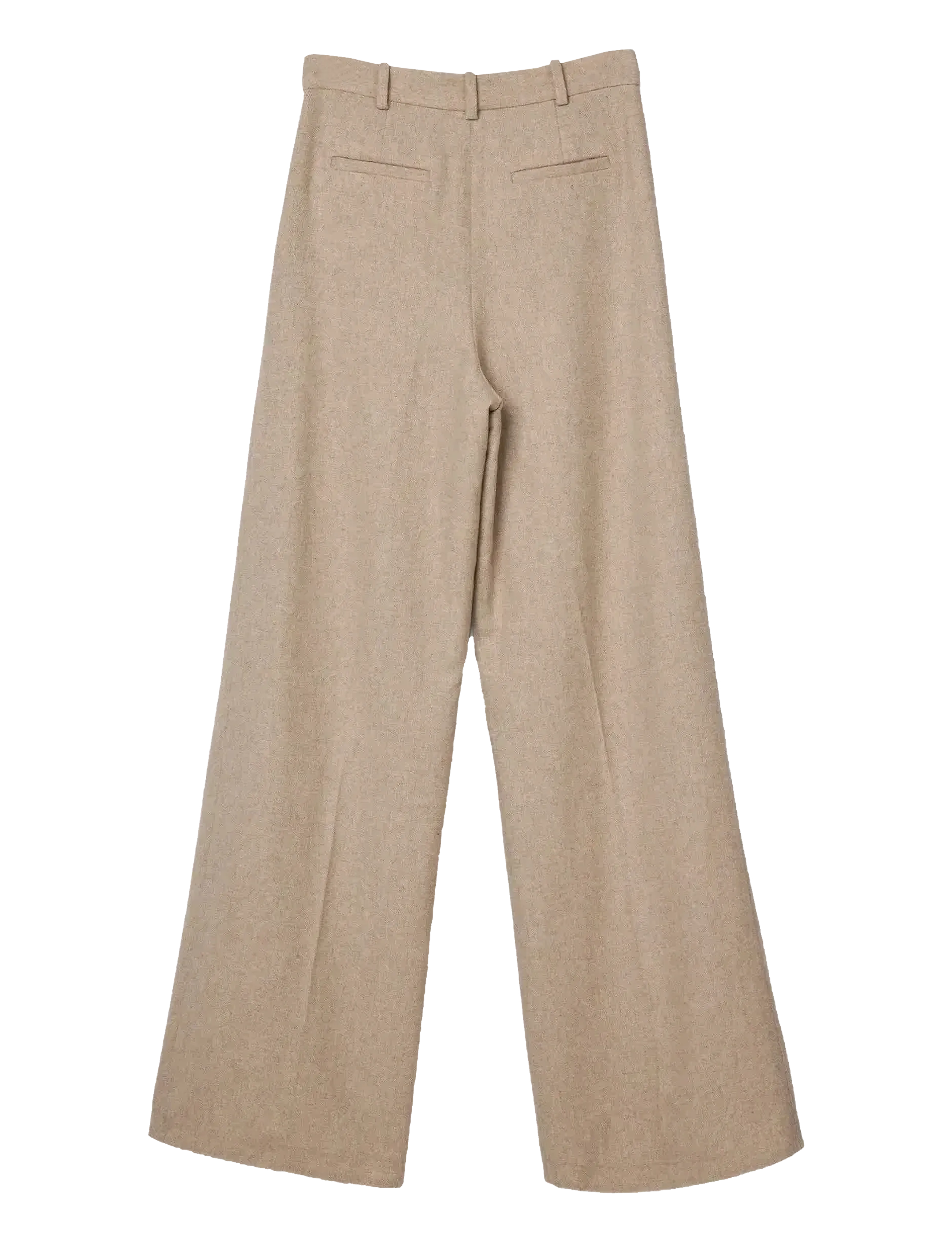 Lexington Clothing - Tailored Wool Blend Wide Pants - kostymbyxor - beige melange - 2