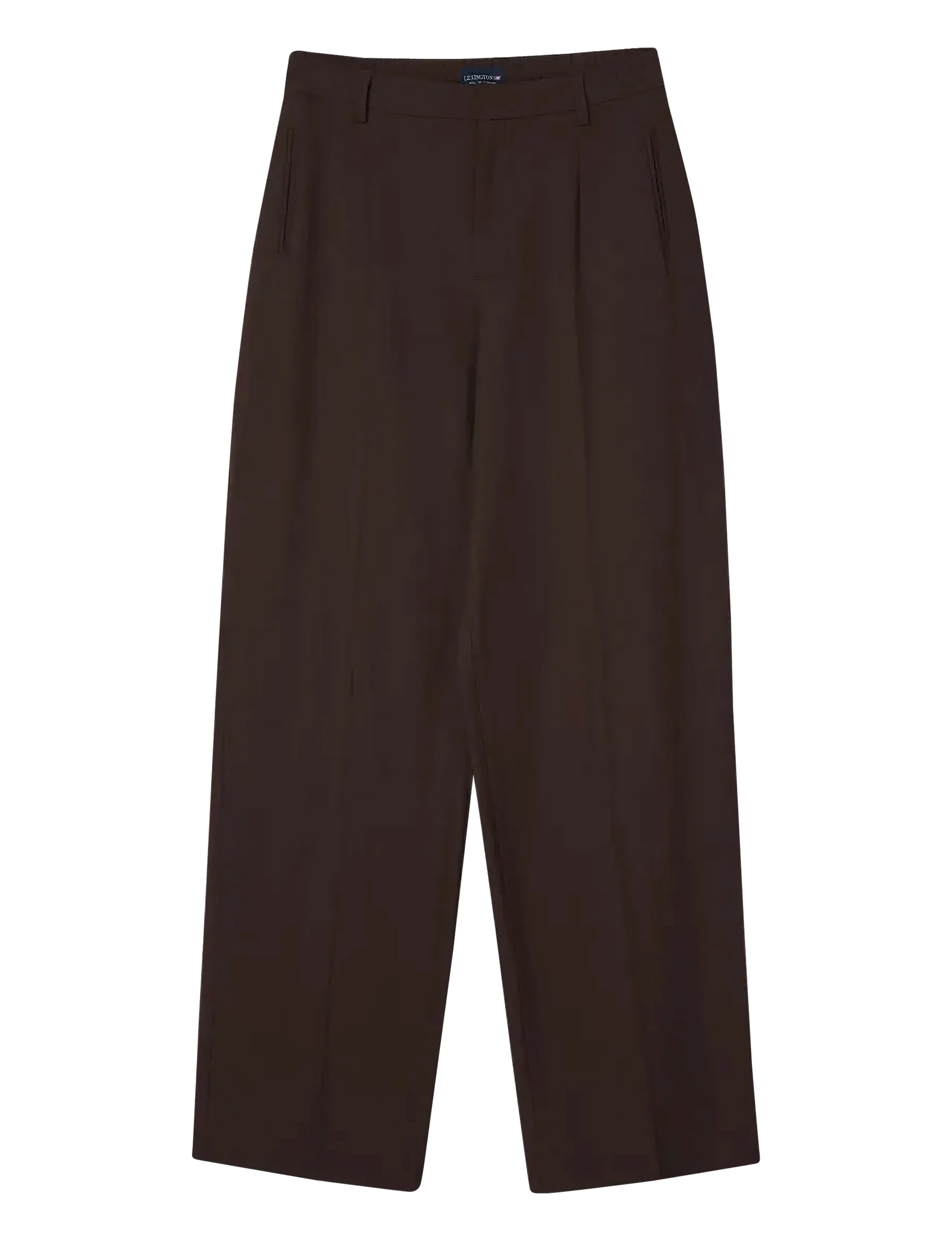 Lexington Clothing Classic Tailored Wide Pants - Lexington Clothing - DARK BROWN / brown