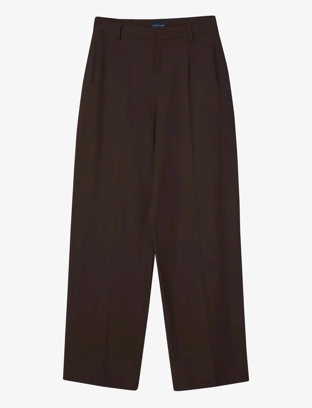 Lexington Clothing - Classic Tailored Wide Pants - bukser med brede ben - dark brown - 1