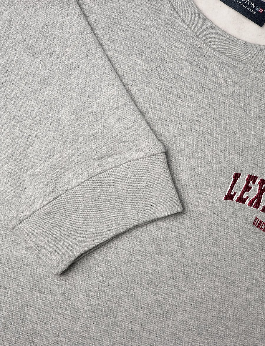 Lexington Clothing - Logo Sweatshirt - sweatshirts - gray melange - 5