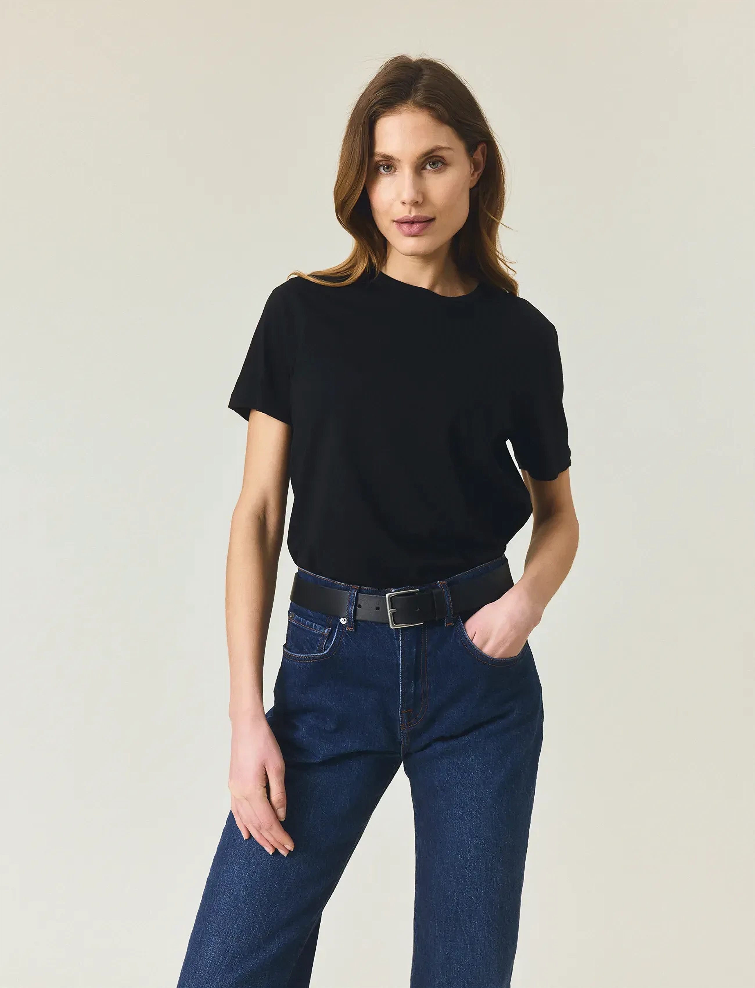 Lexington Clothing - Cotton-modal Blend Casual Tee - black - 3