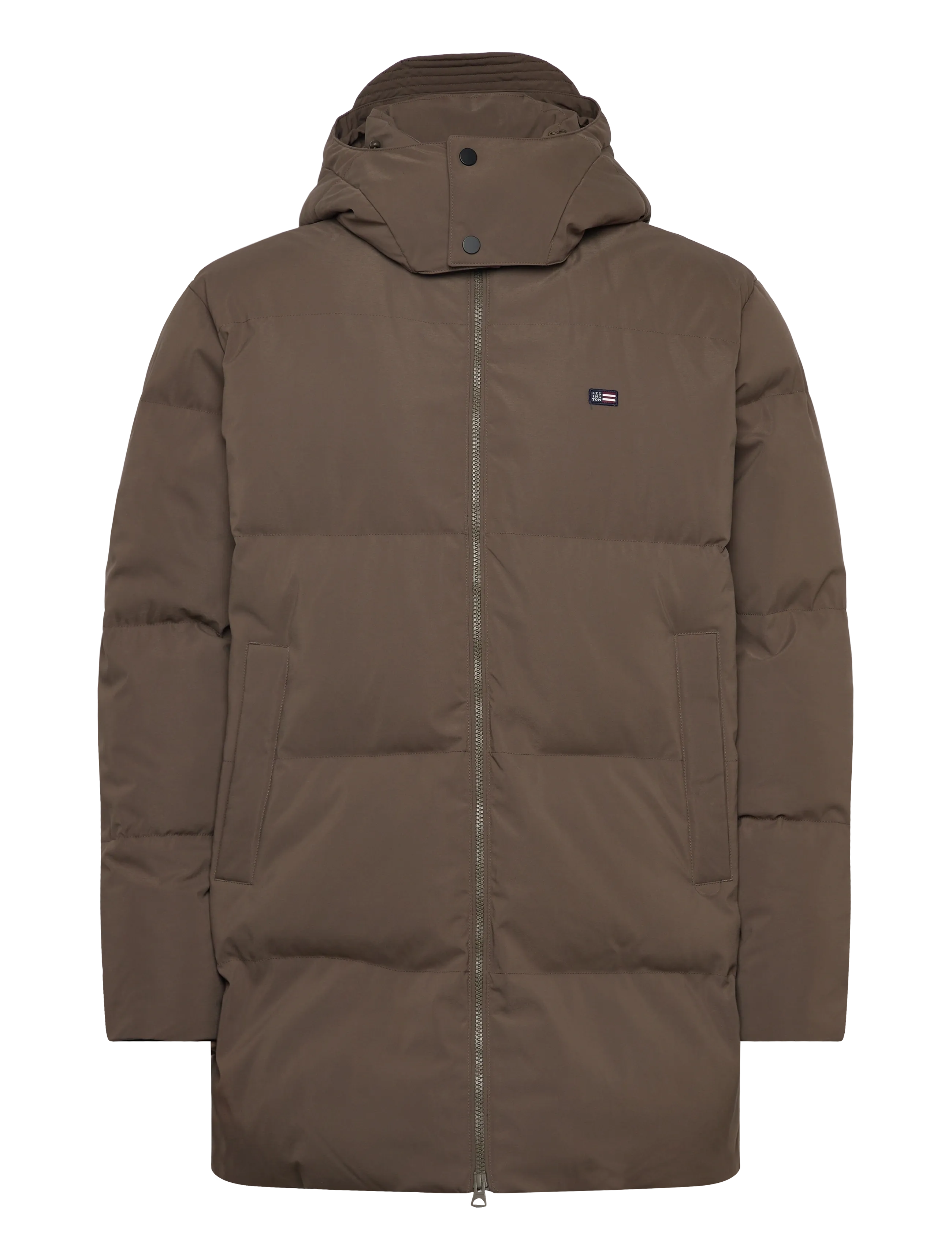 Lexington Clothing Classic Puffer Jacket, L, Jackets, Braun - Padded Männerswear