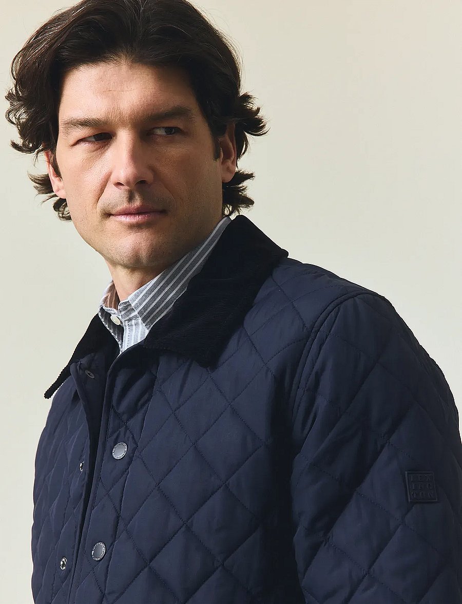 Lexington Clothing - Classic Quilted Jacket - frühlingsjacken - dark blue - 4