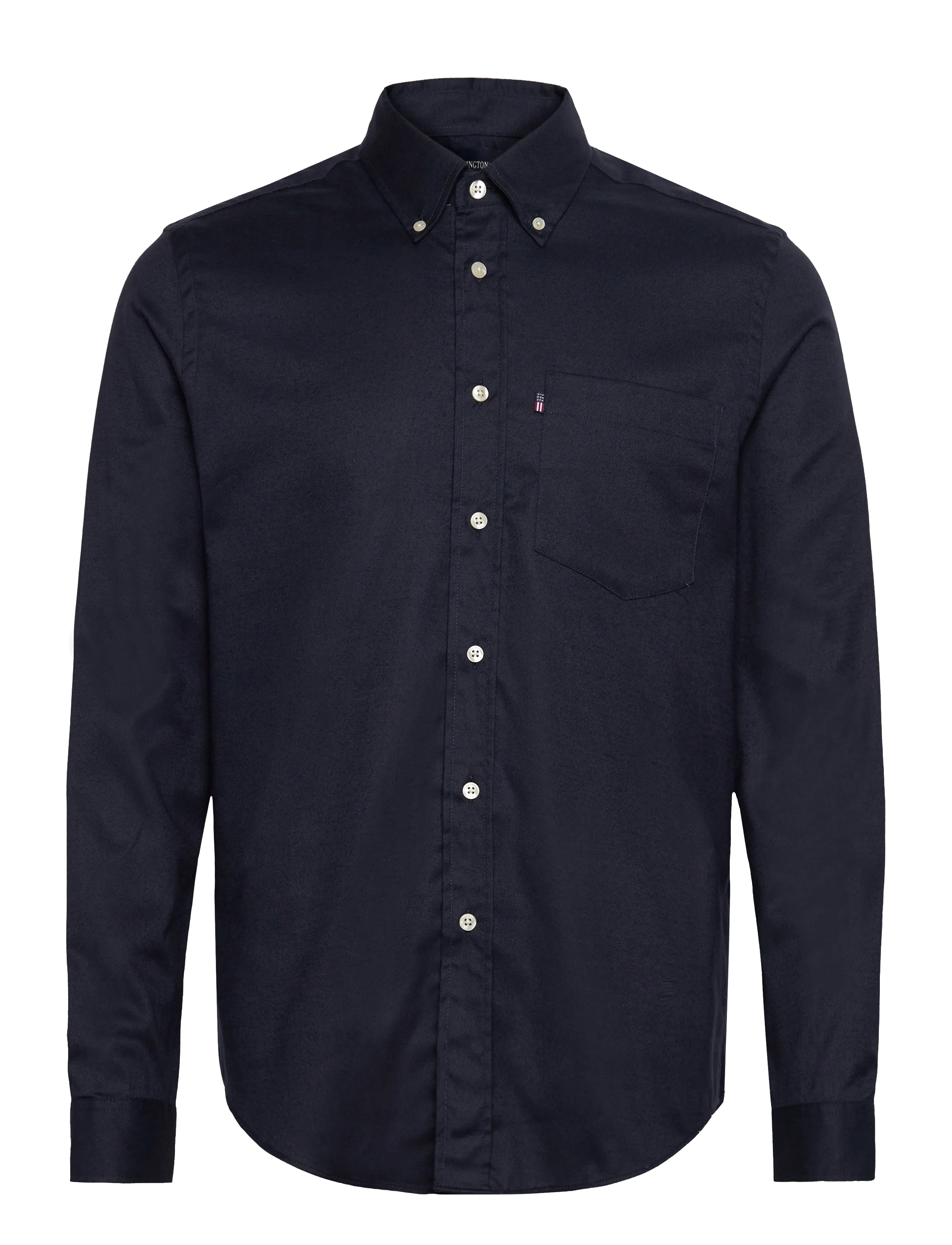 Lexington Clothing Casual Solid Flannel B.D Shirt - Skjorter - DARK BLUE / navy