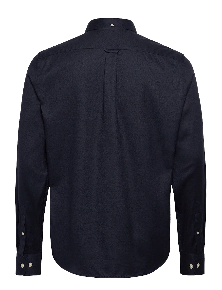Lexington Clothing - Casual Solid Flannel B.D Shirt - flanellskjorter - dark blue - 2