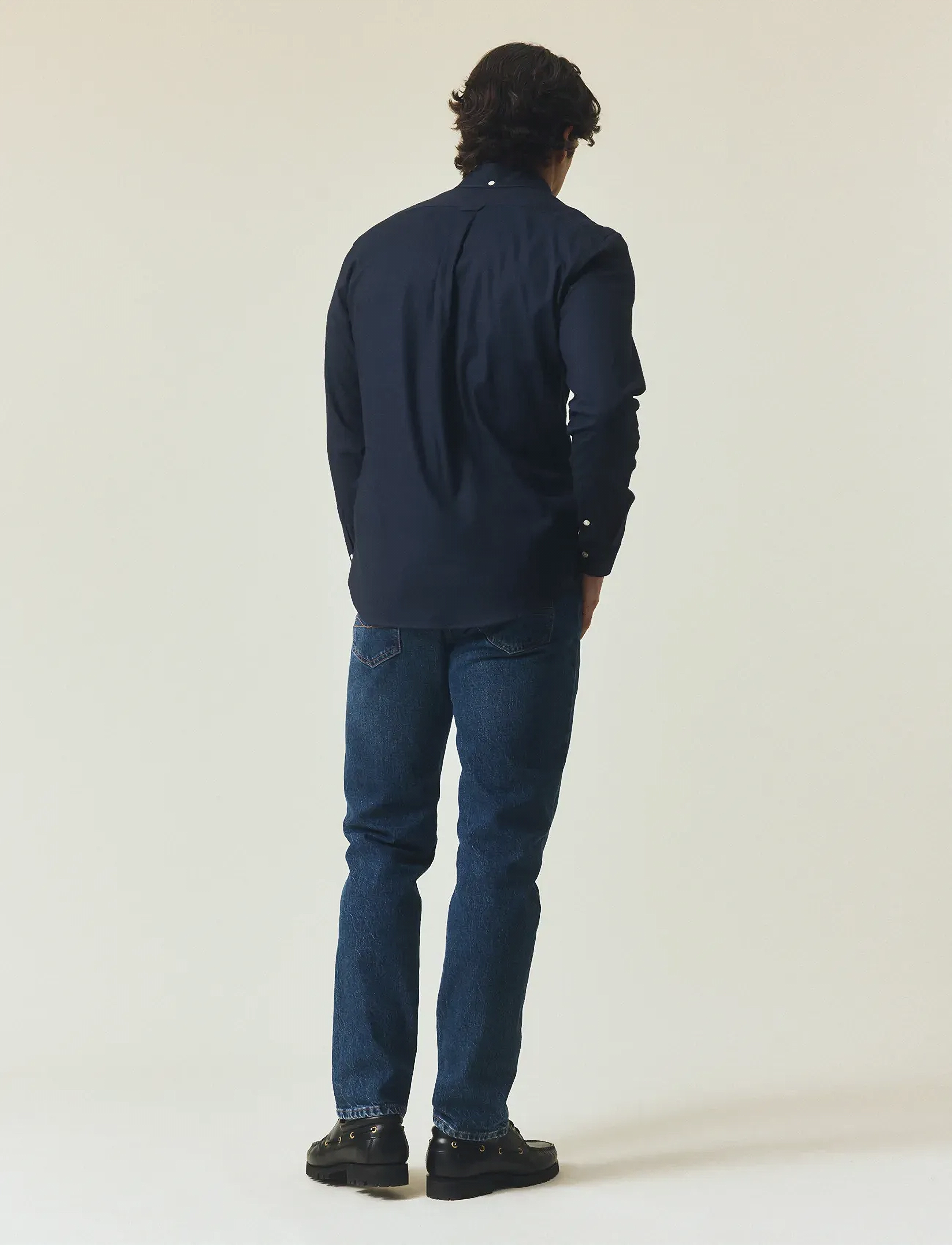 Lexington Clothing - Casual Solid Flannel B.D Shirt - koszule flanelowe - dark blue - 3