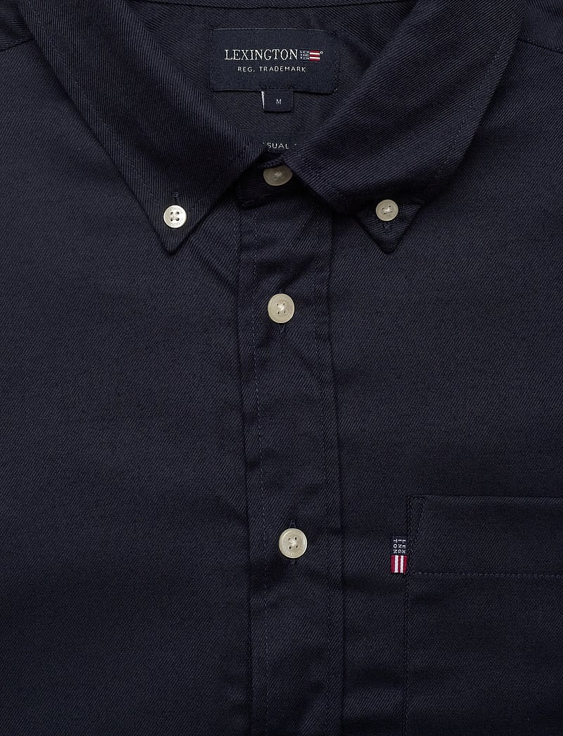 Lexington Clothing - Casual Solid Flannel B.D Shirt - flanell-hemden - dark blue - 5
