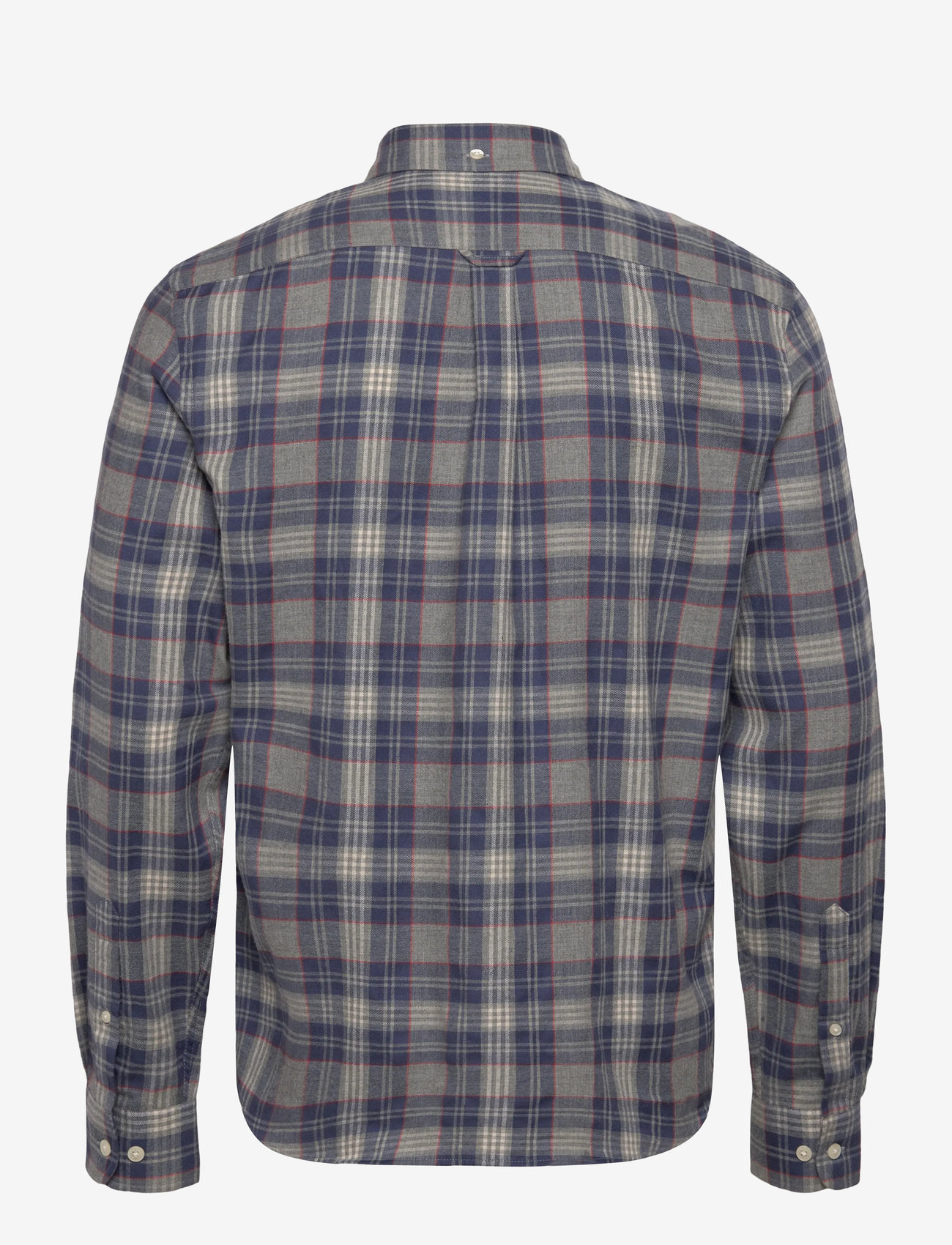 Lexington Clothing - Casual Checked Flannel B.D Shirt - flanellen overhemden - gray multi check - 2