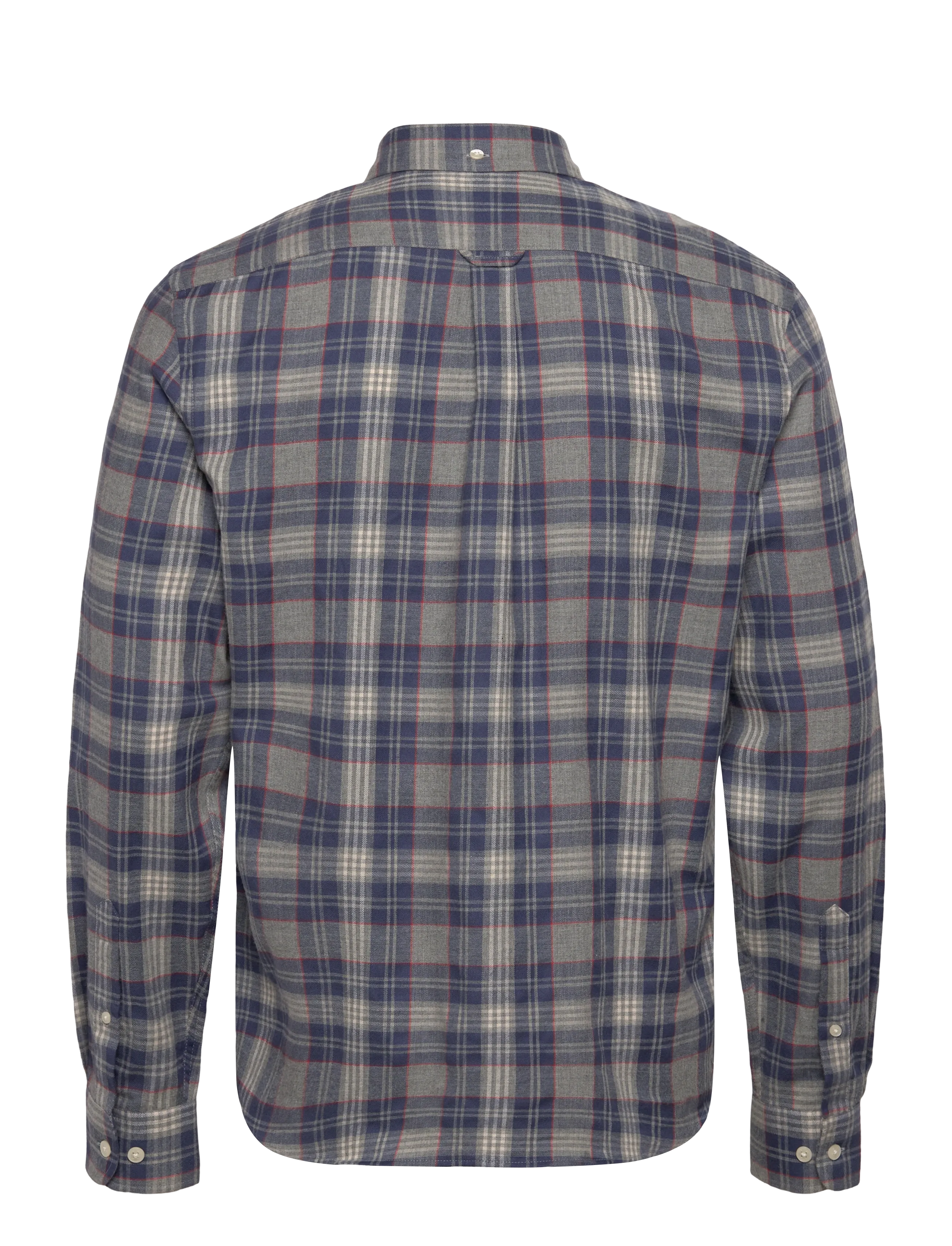 Lexington Clothing - Casual Checked Flannel B.D Shirt - flanellen overhemden - gray multi check - 2