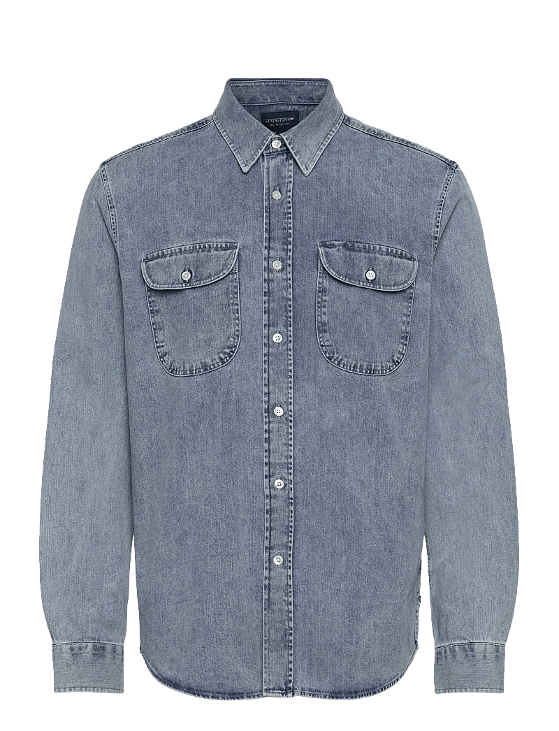 Lexington Clothing - Casual Chore Denim Shirt - basic skjortor - lt blue denim - 1