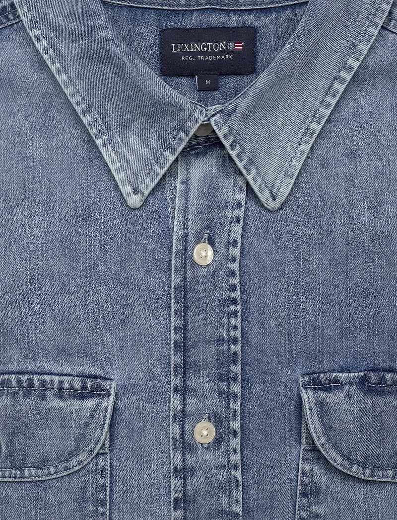 Lexington Clothing - Casual Chore Denim Shirt - basic skjortor - lt blue denim - 5
