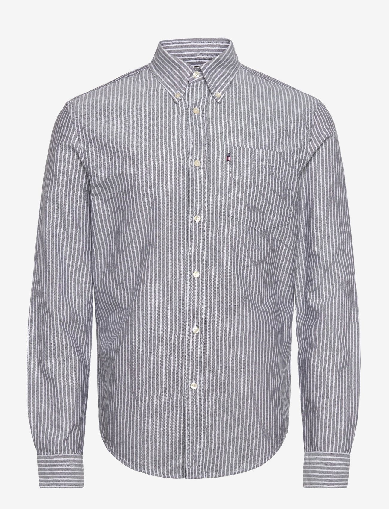 Lexington Clothing - Casual Striped Oxford B.D Shirt - basic skjortor - dk blue/white stripe - 1
