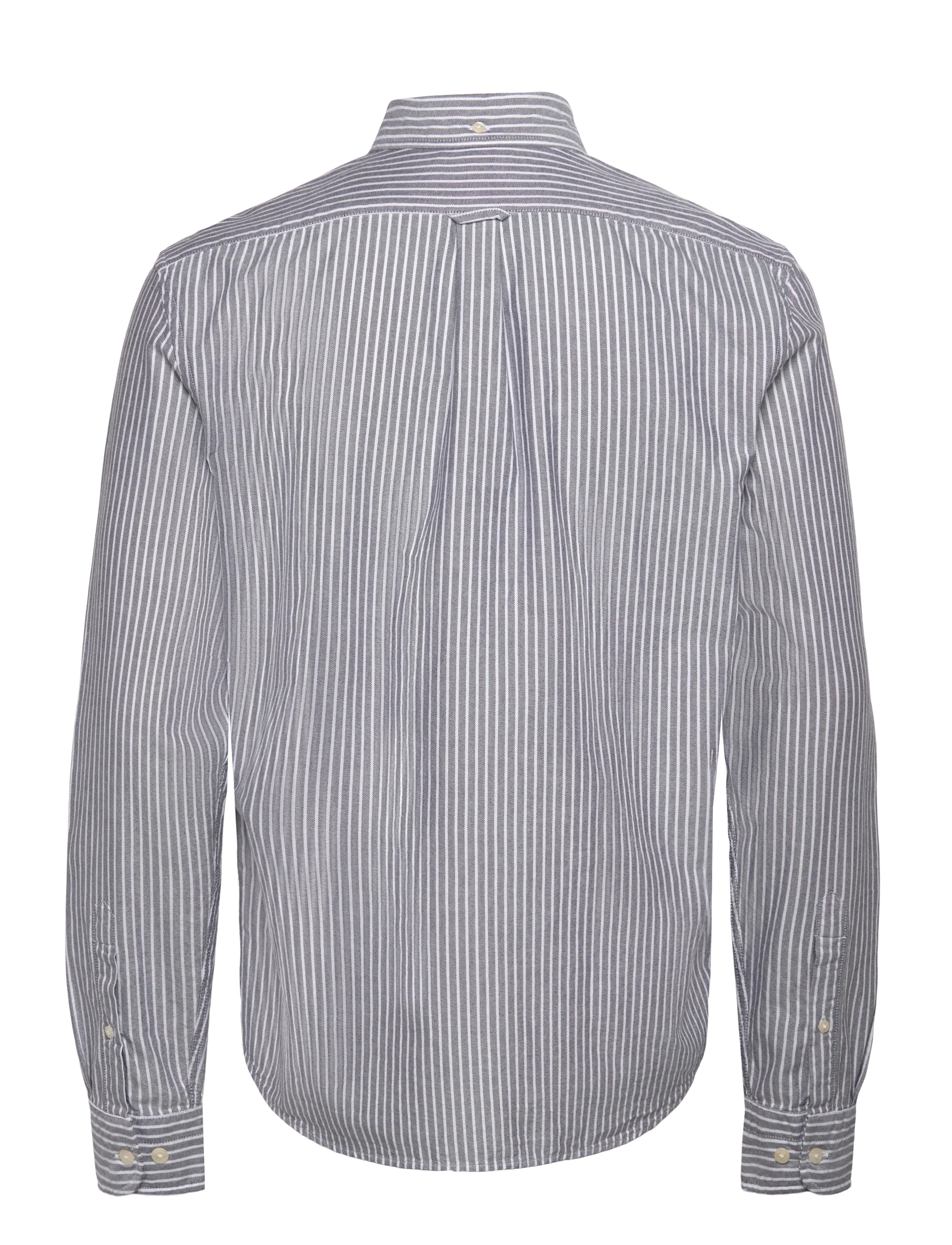 Lexington Clothing - Casual Striped Oxford B.D Shirt - dk blue/white stripe - 2