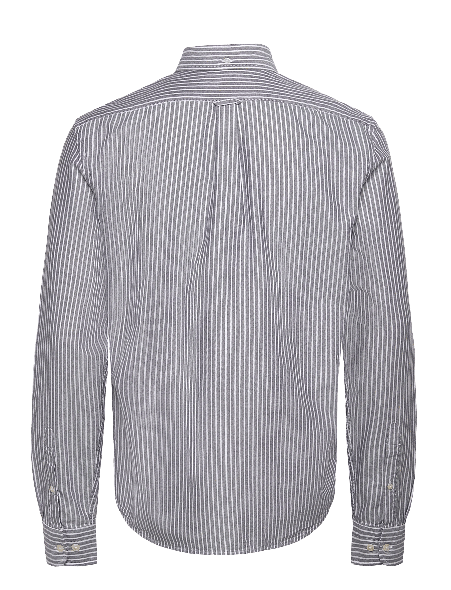 Lexington Clothing - Casual Striped Oxford B.D Shirt - dk blue/white stripe - 2