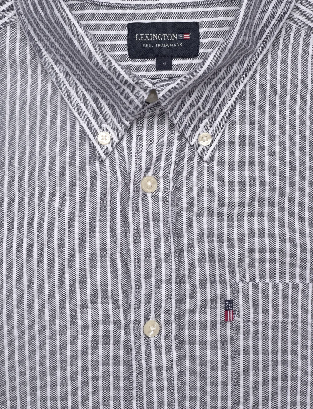 Lexington Clothing - Casual Striped Oxford B.D Shirt - chemises oxford - dk blue/white stripe - 4