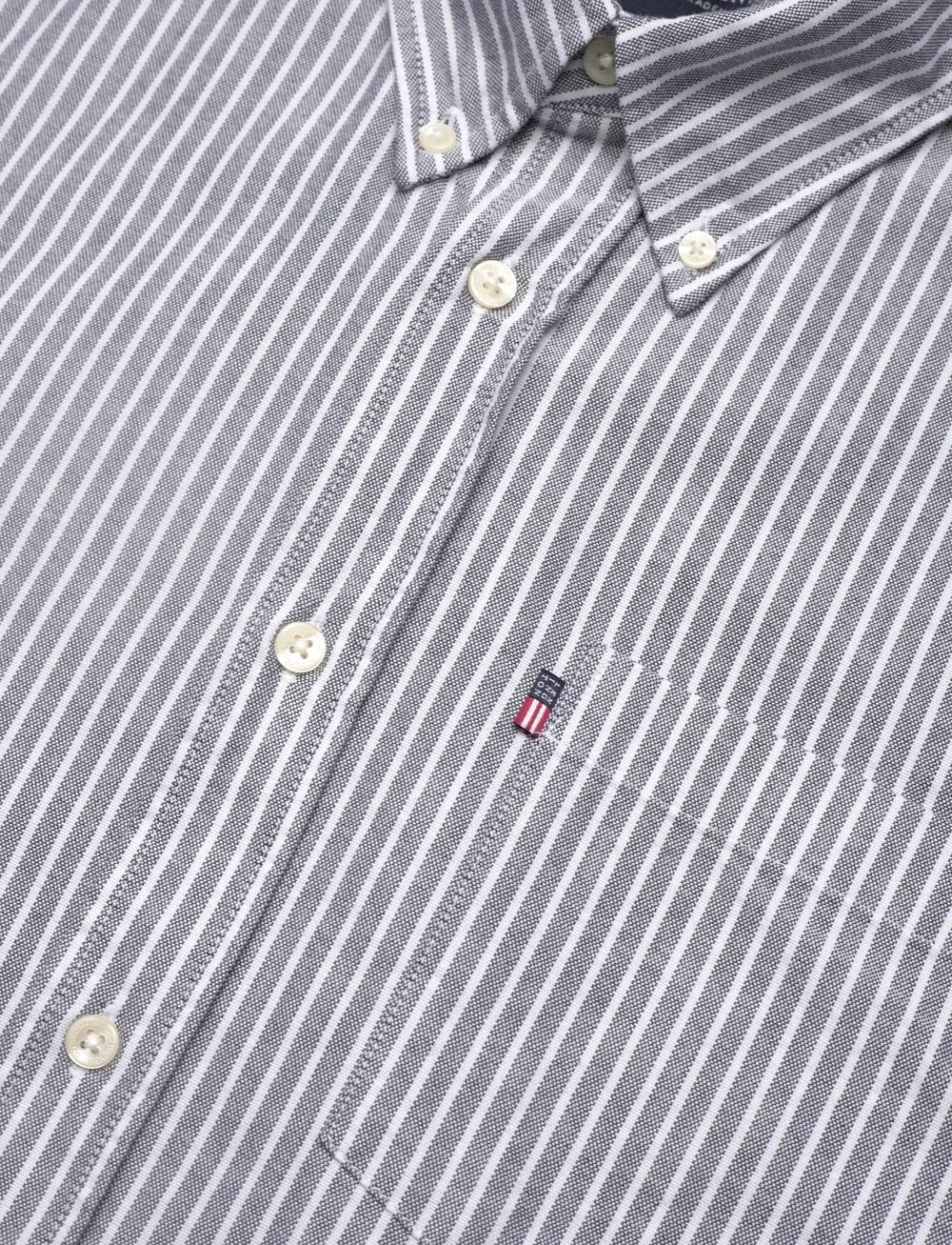 Lexington Clothing - Casual Striped Oxford B.D Shirt - chemises oxford - dk blue/white stripe - 5