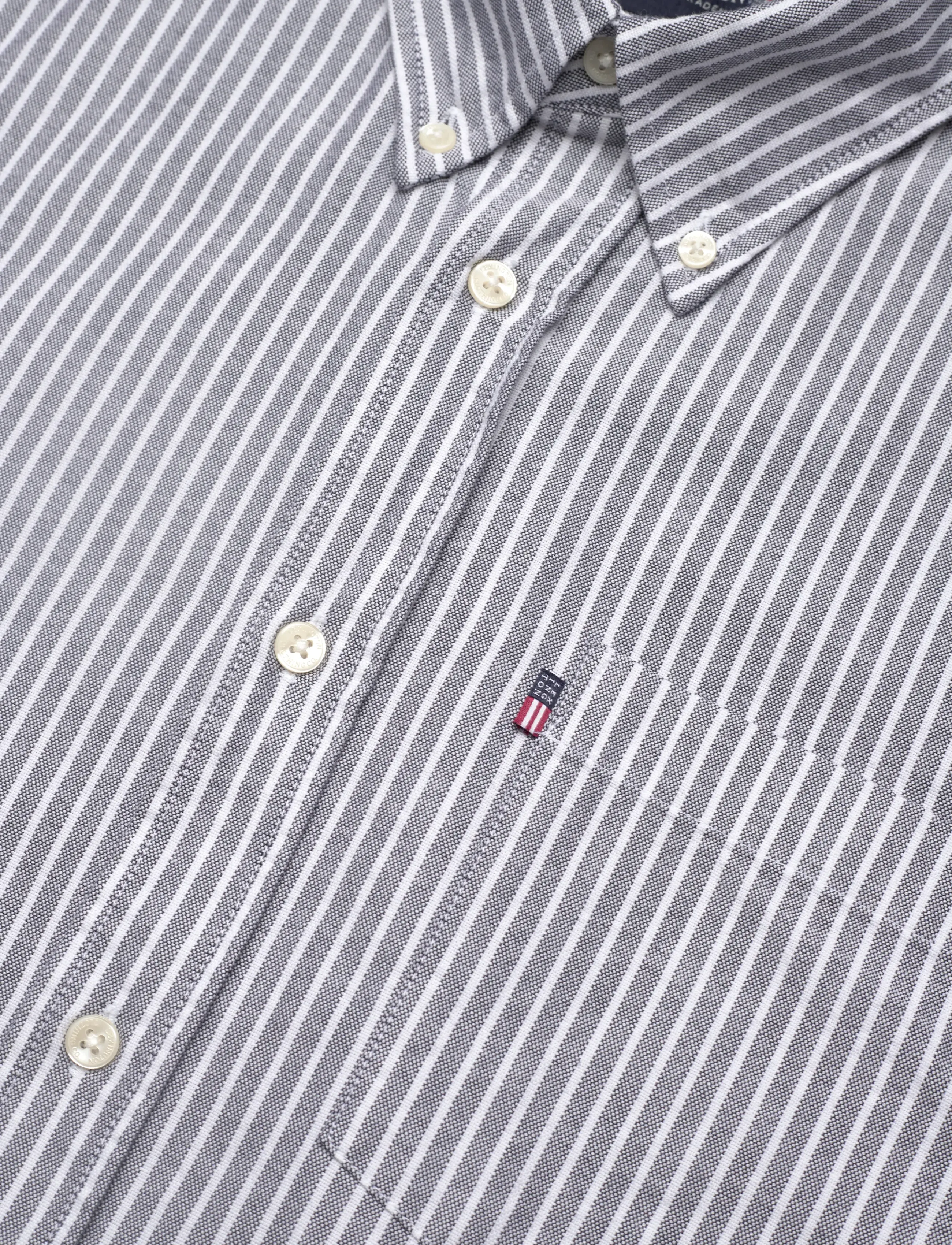 Lexington Clothing - Casual Striped Oxford B.D Shirt - dk blue/white stripe - 5