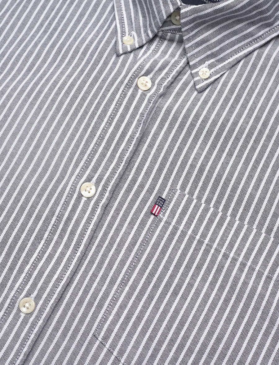 Lexington Clothing - Casual Striped Oxford B.D Shirt - dk blue/white stripe - 5