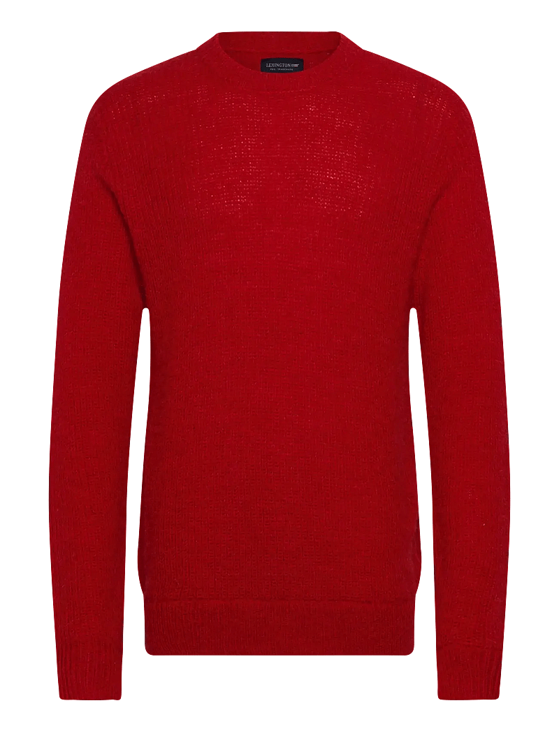 Lexington Clothing - Fluffy Alpaca Sweater - rundhals - red - 0