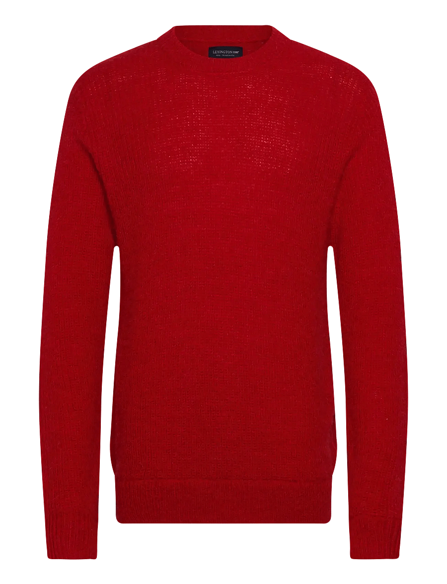 Lexington Clothing - Fluffy Alpaca Sweater - Ümmarguse kaelusega kudumid - red - 0