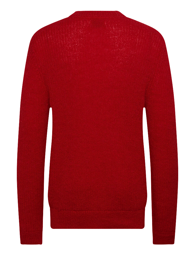 Lexington Clothing - Fluffy Alpaca Sweater - rundhals - red - 1