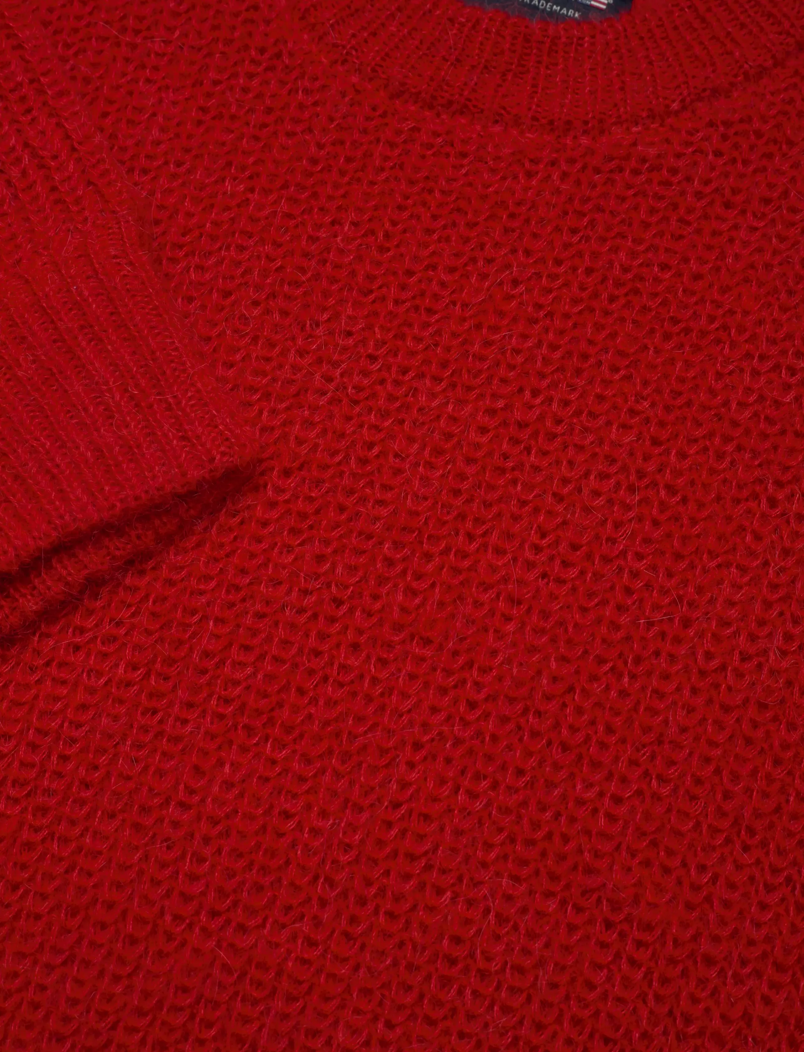 Lexington Clothing - Fluffy Alpaca Sweater - Ümmarguse kaelusega kudumid - red - 2