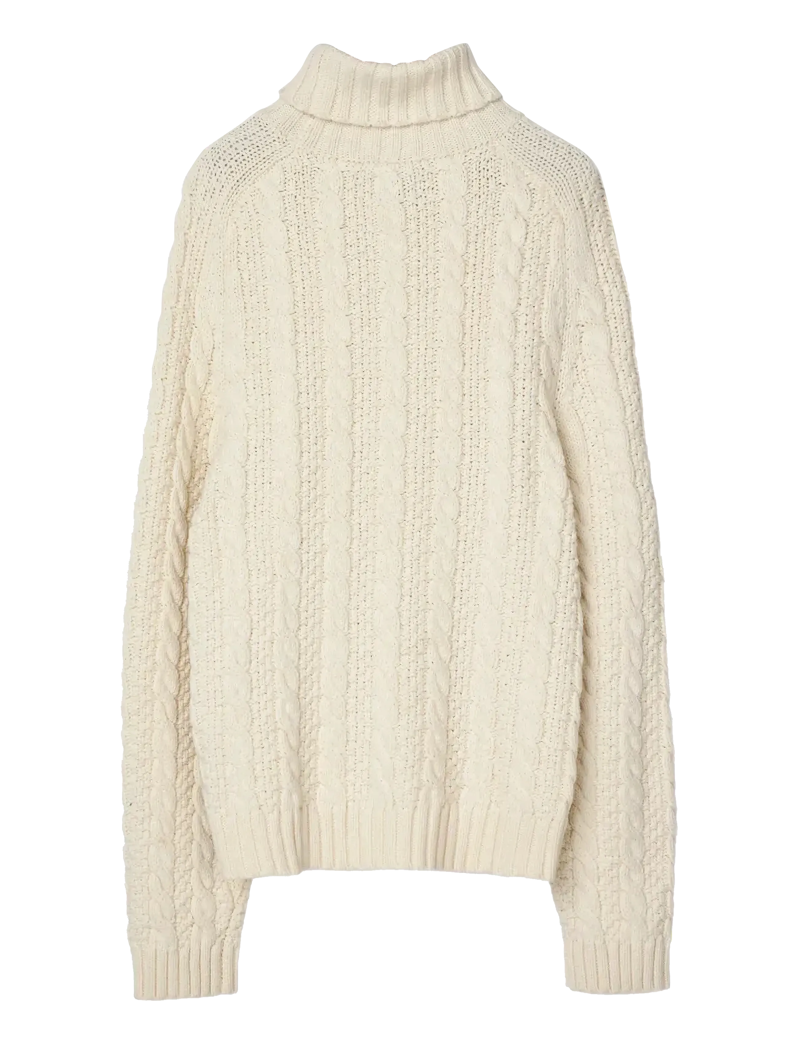 Lexington Clothing - Fisherman Cable Sweater - kõrge kaelusega džemprid - offwhite - 1