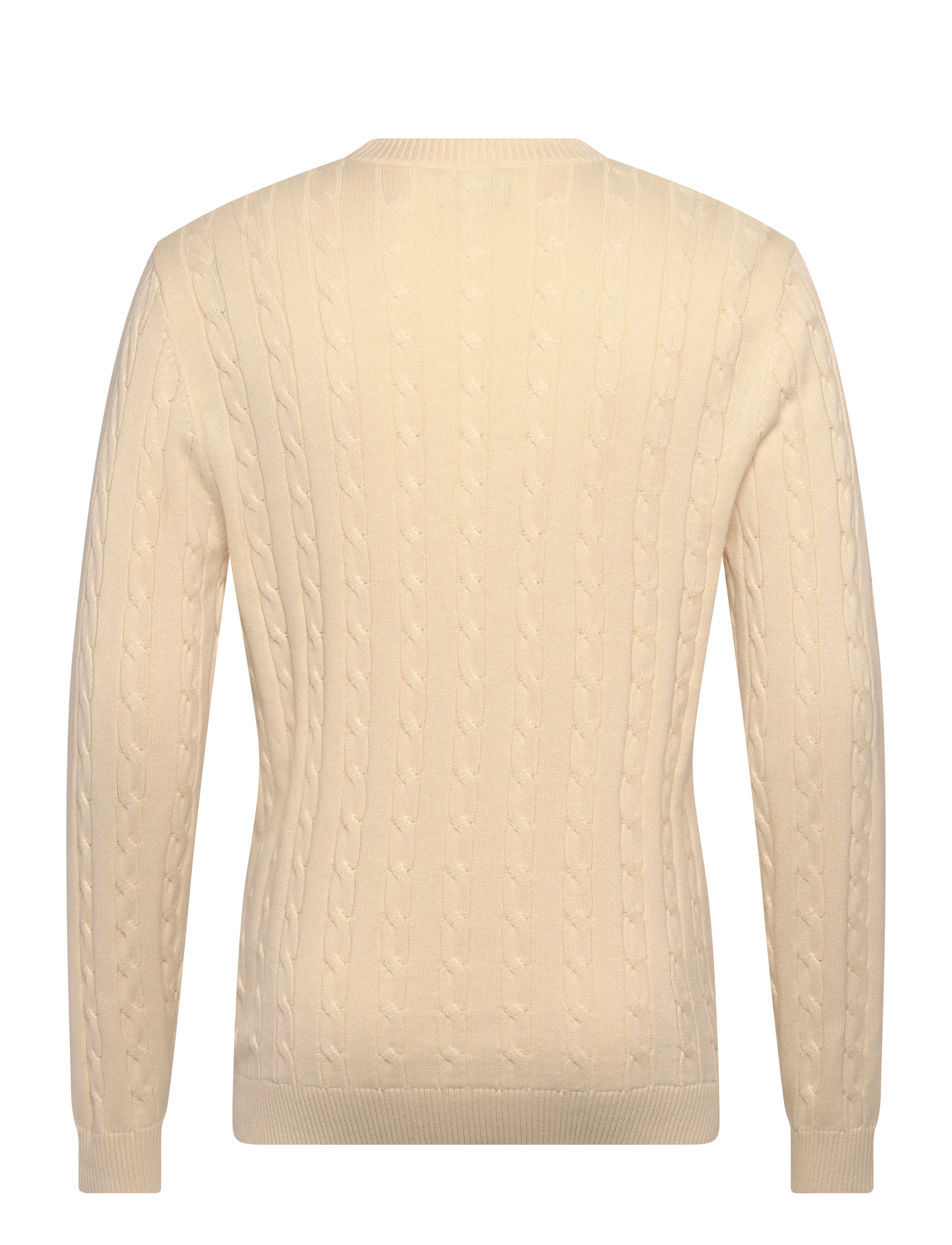 Lexington Clothing - Cotton Cable Knitted Sweater - rundhals - offwhite - 1