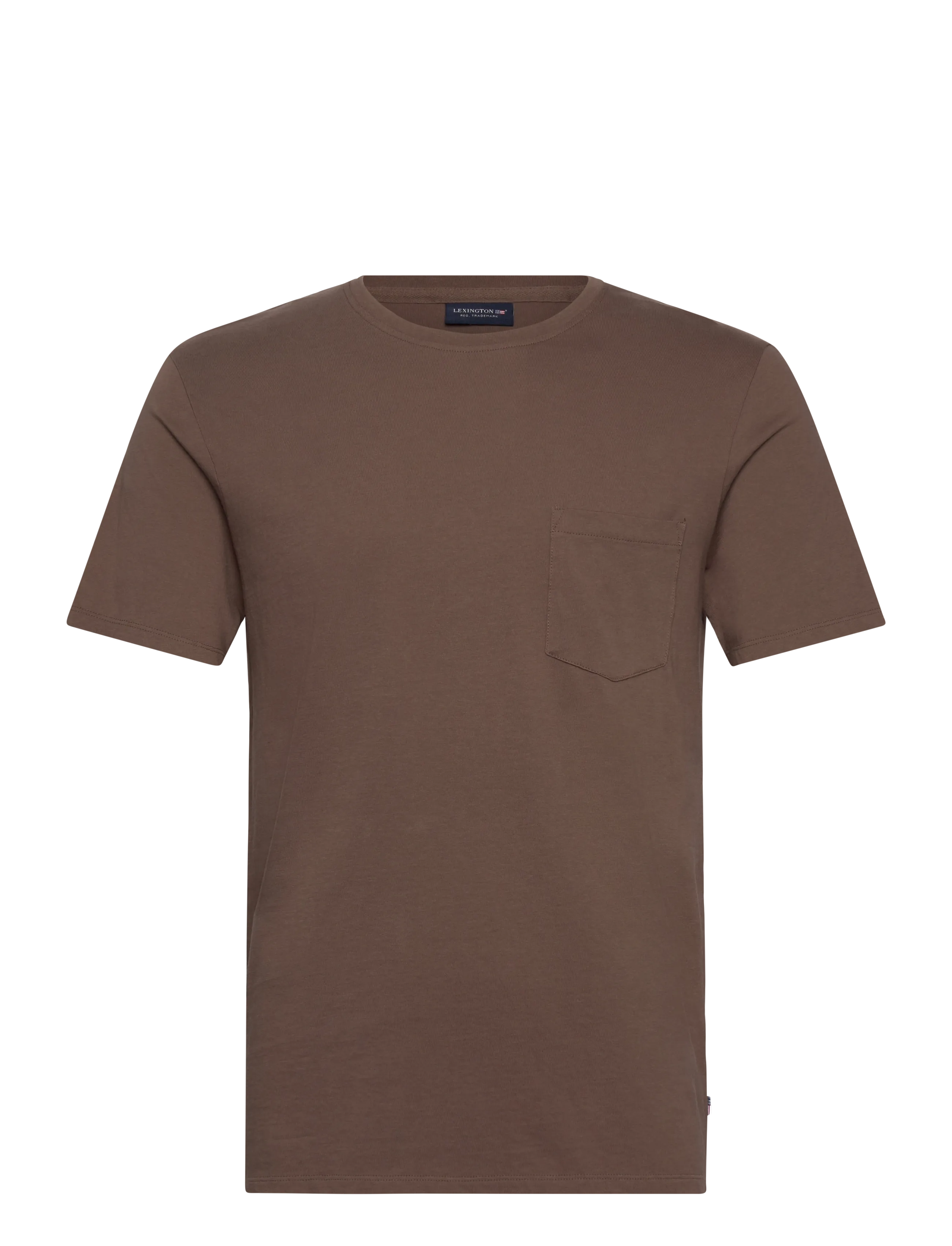 Lexington Clothing Midweight Organic Cotton Tee, S, T-shirts, Braun - Short-sleeved, Männerswear