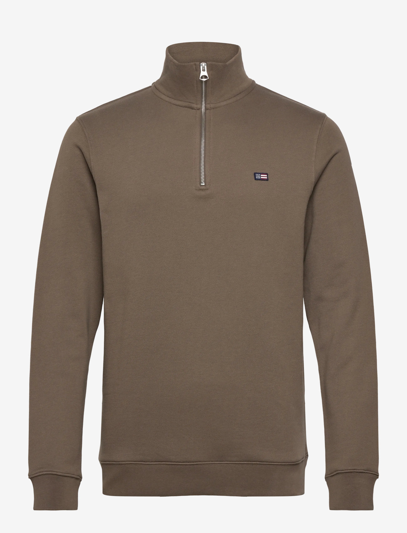 Lexington Clothing - Organic Cotton Half-Zip Sweatshirt - shoppa efter tillfälle - green - 1