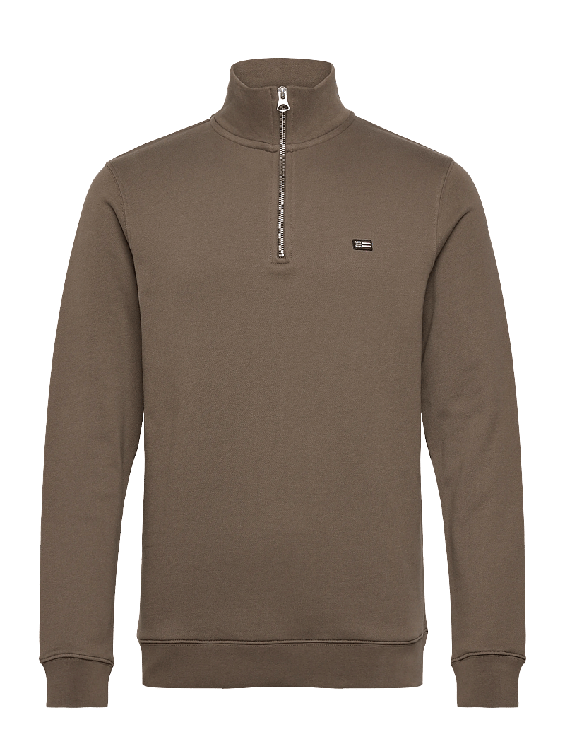 Lexington Clothing - Organic Cotton Half-Zip Sweatshirt - shoppa efter tillfälle - green - 1