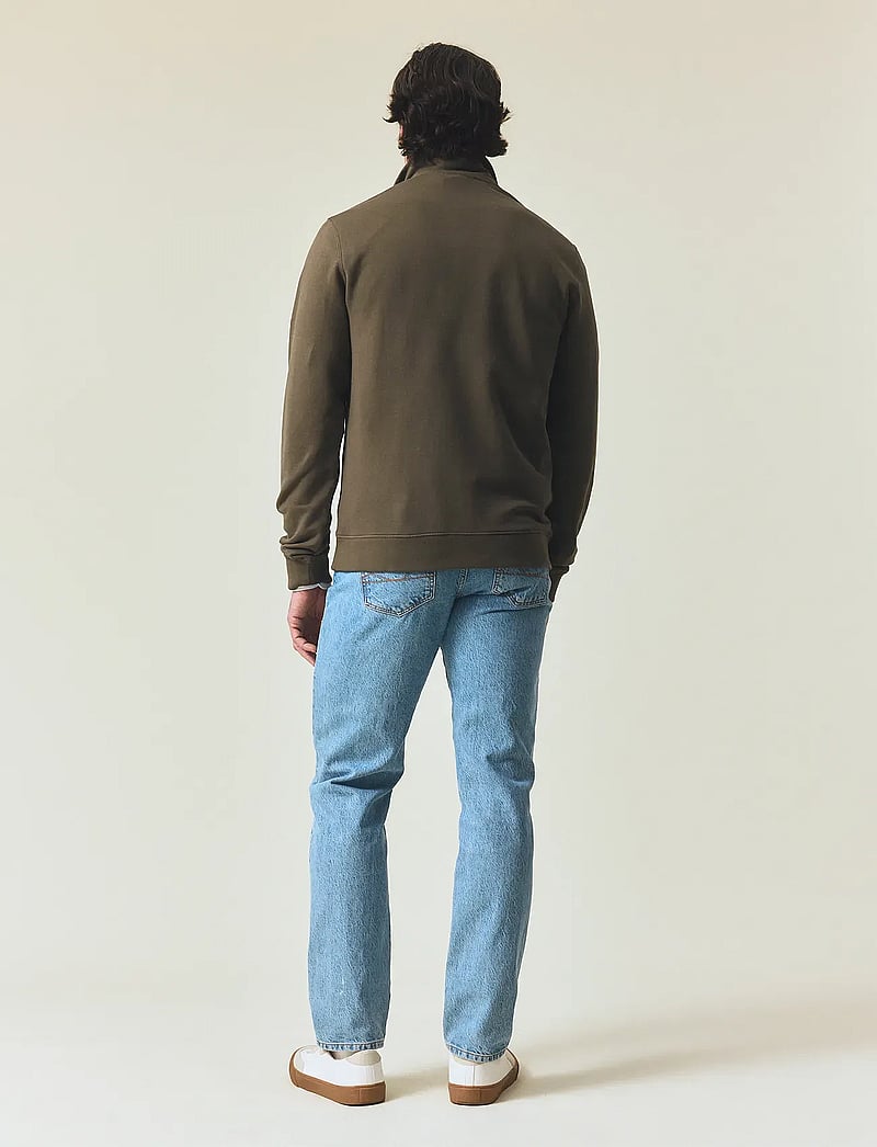 Lexington Clothing - Organic Cotton Half-Zip Sweatshirt - shoppa efter tillfälle - green - 3